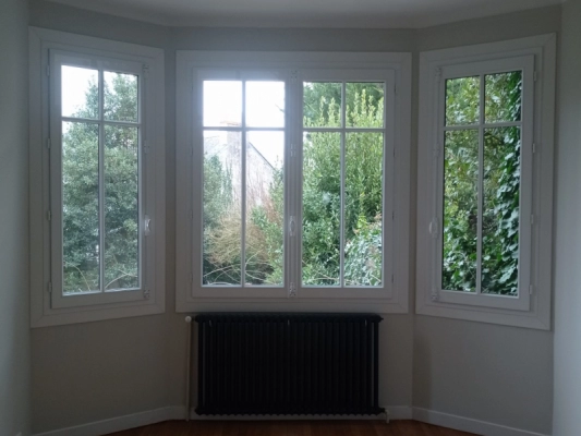 Remplacement de 3 fenêtres bow window à Nantes