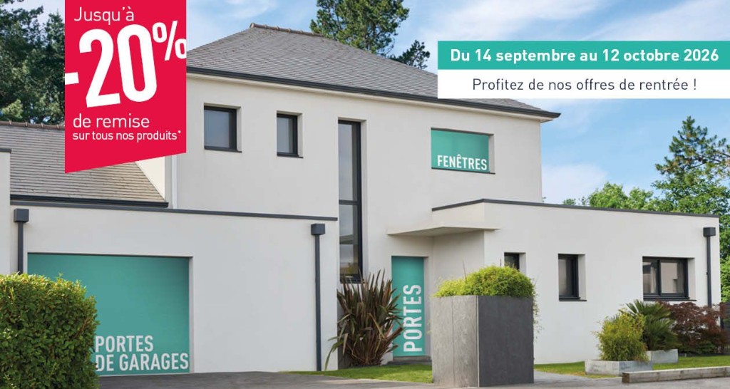 Visuel offre de rentrée jusqu'à -20% sur tous nos produits