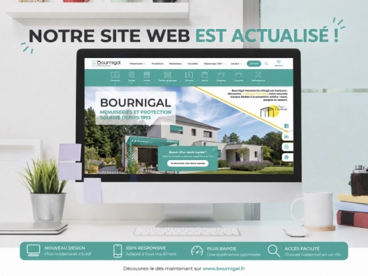 Des nouveautés sur le site Bournigal Menuiseries