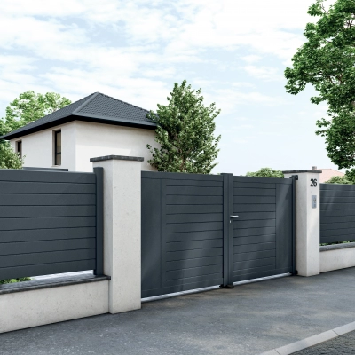 Portail maison installé par Bournigal près de Nantes