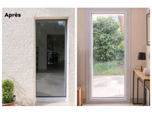 Transformation et rénovation d'une fenêtre PVC à Rezé